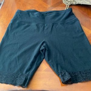 Target lace biker black shorts